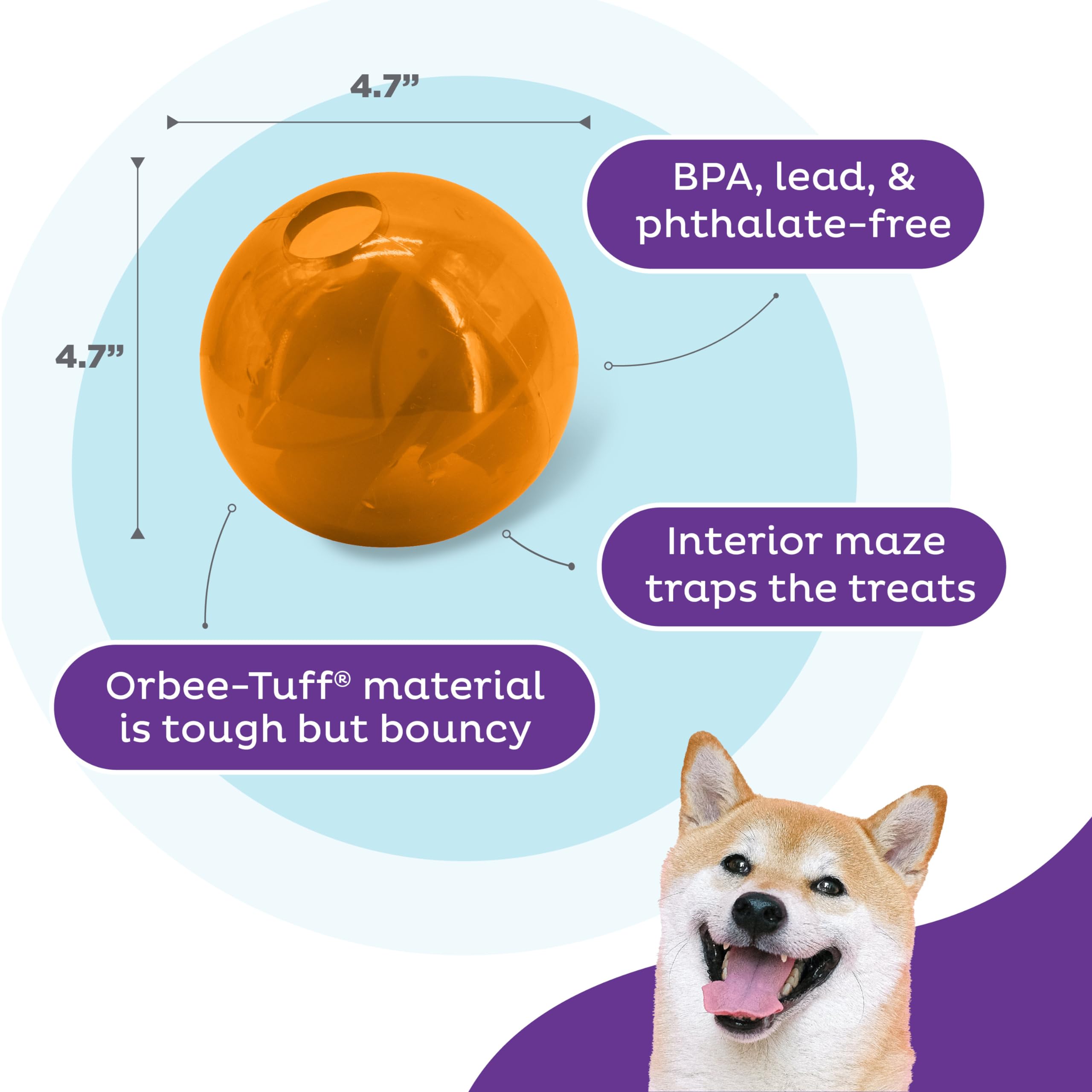 Foto 5 pulgar | Juguete Interactivo Dispensador De Golosinas Para Perros Outward Hound Mazee - Venta Internacional.