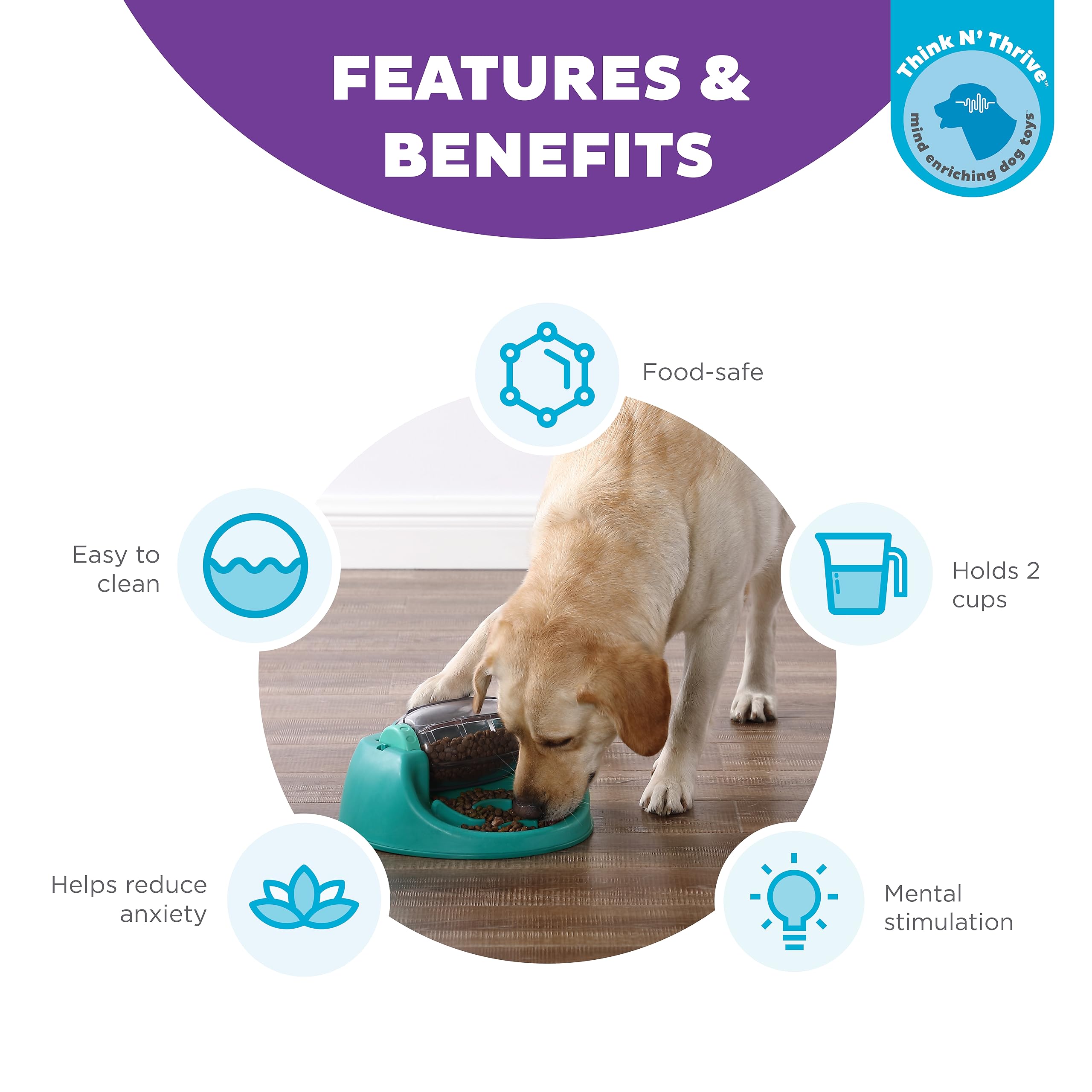 Foto 3 pulgar | Comida Para Perros Puzzle Slow Feeder Outward Hound Nina Ottosson - Venta Internacional.