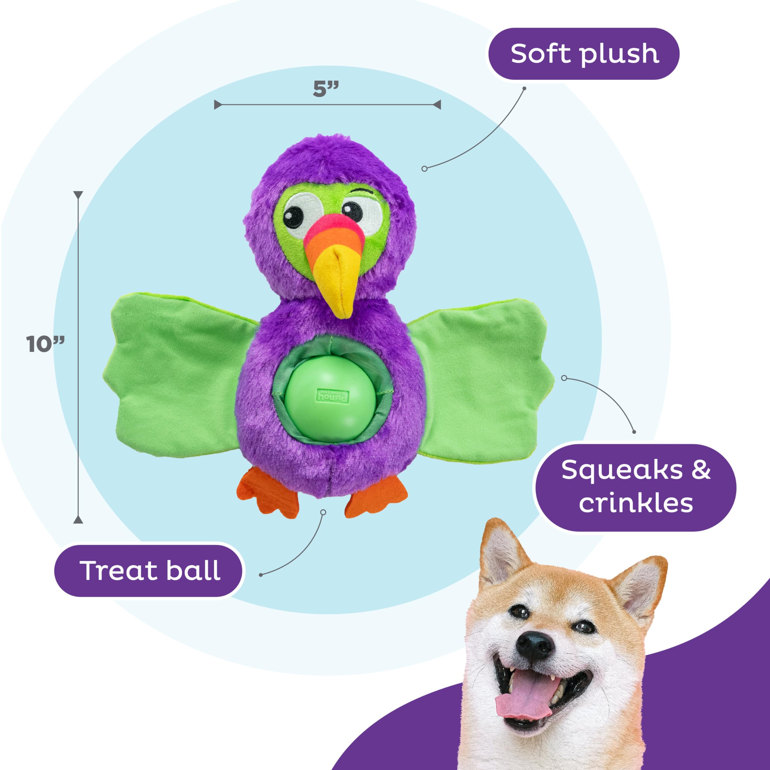 Foto 4 pulgar | Puzzle Interactivo Para Perros De Peluche Outward Hound Nina Ottosson - Venta Internacional.
