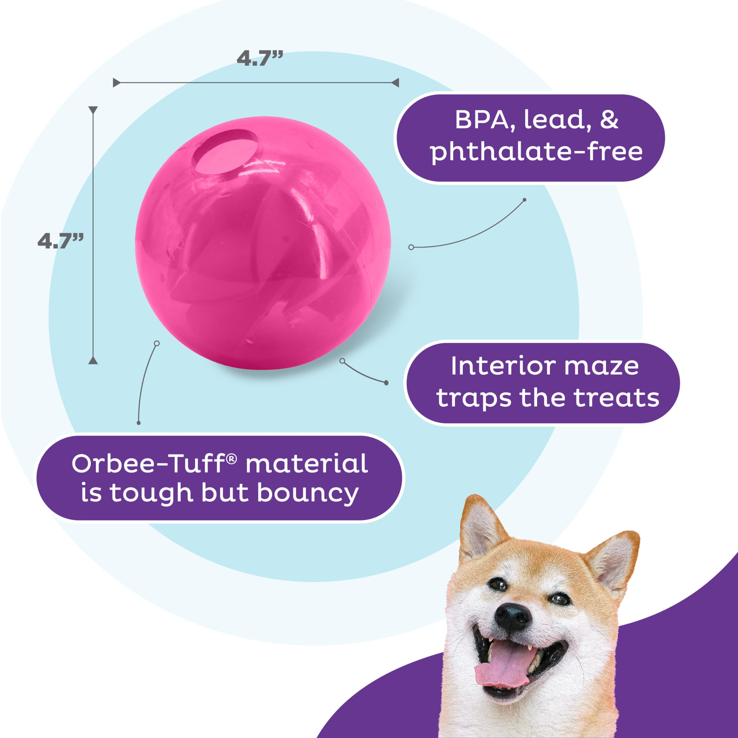 Foto 4 | Juguete Interactivo Dispensador De Golosinas Para Perros Outward Hound Mazee - Venta Internacional.