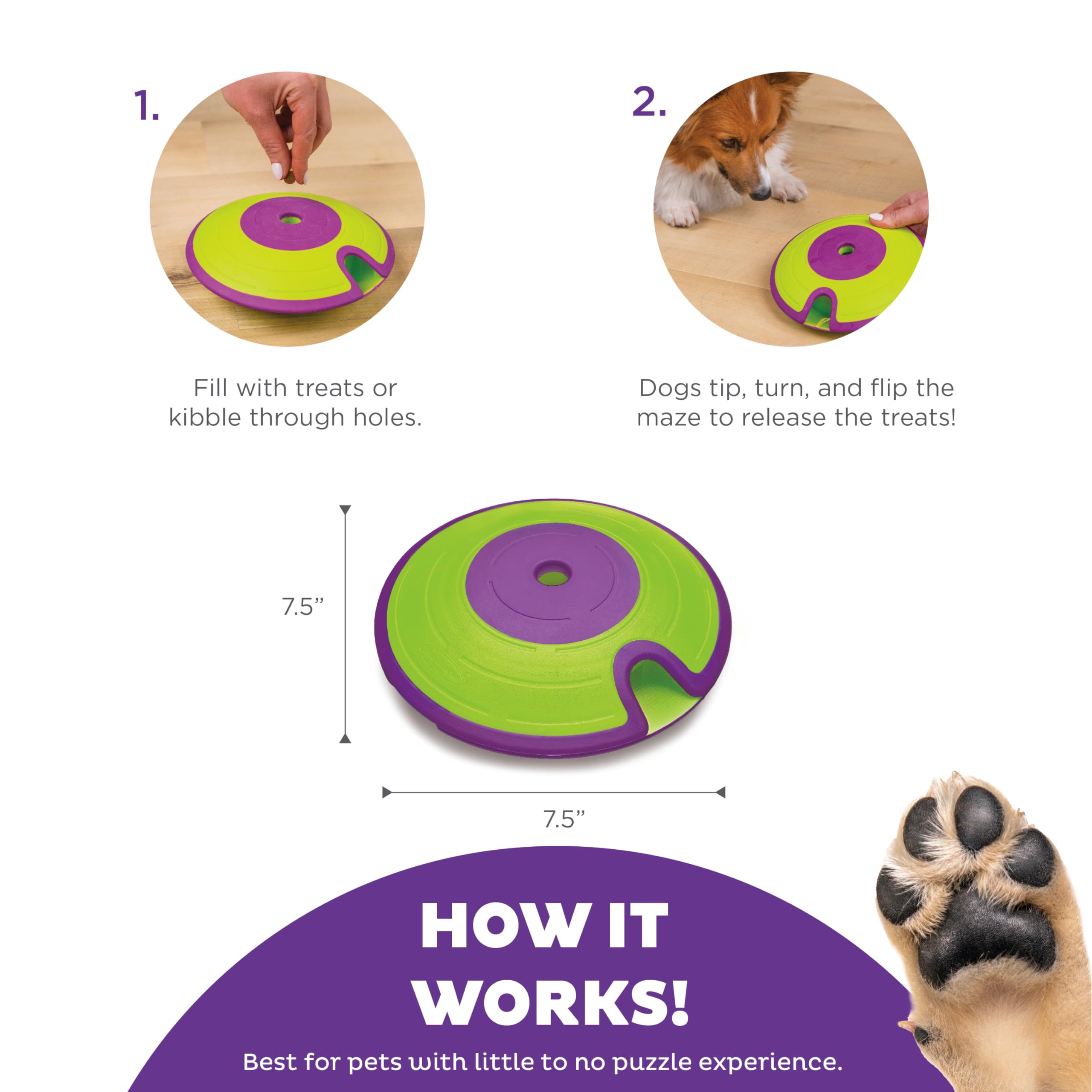 Foto 4 pulgar | Puzzle Dog Treat Maze, Juguete Outward Hound Nina Ottosson, Color Verde - Venta Internacional.
