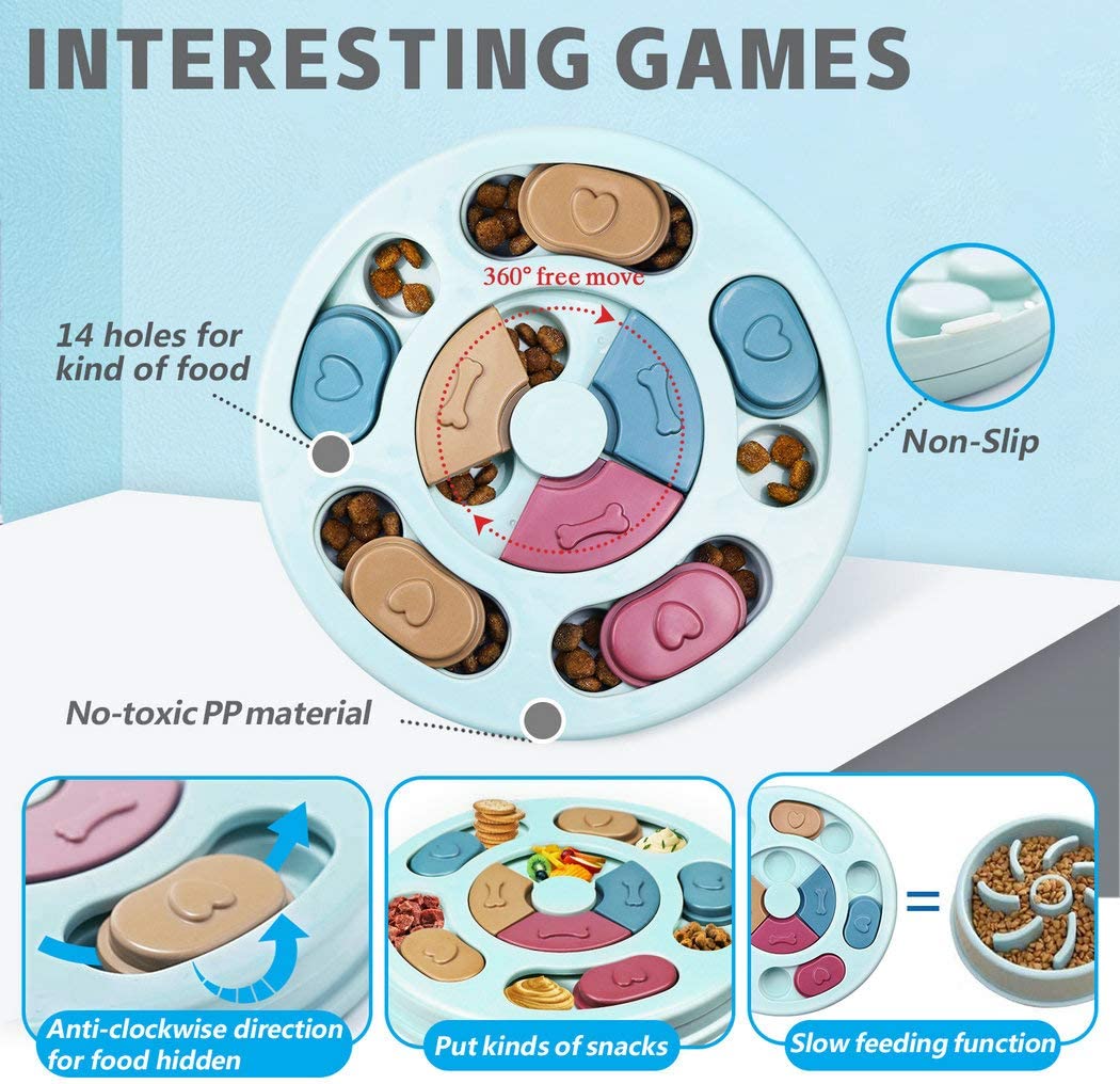 Juego Interactivo Huoguo, Juguete De Rompecabezas Para Perros, Alimentador Lento - Venta Internacional.