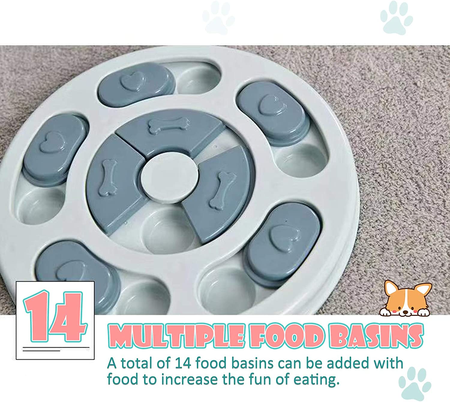 Foto 3 pulgar | Juguete De Rompecabezas Para Perros Huoguo, Alimentador Lento Interactivo Para Perros Grandes - Venta Internacional.