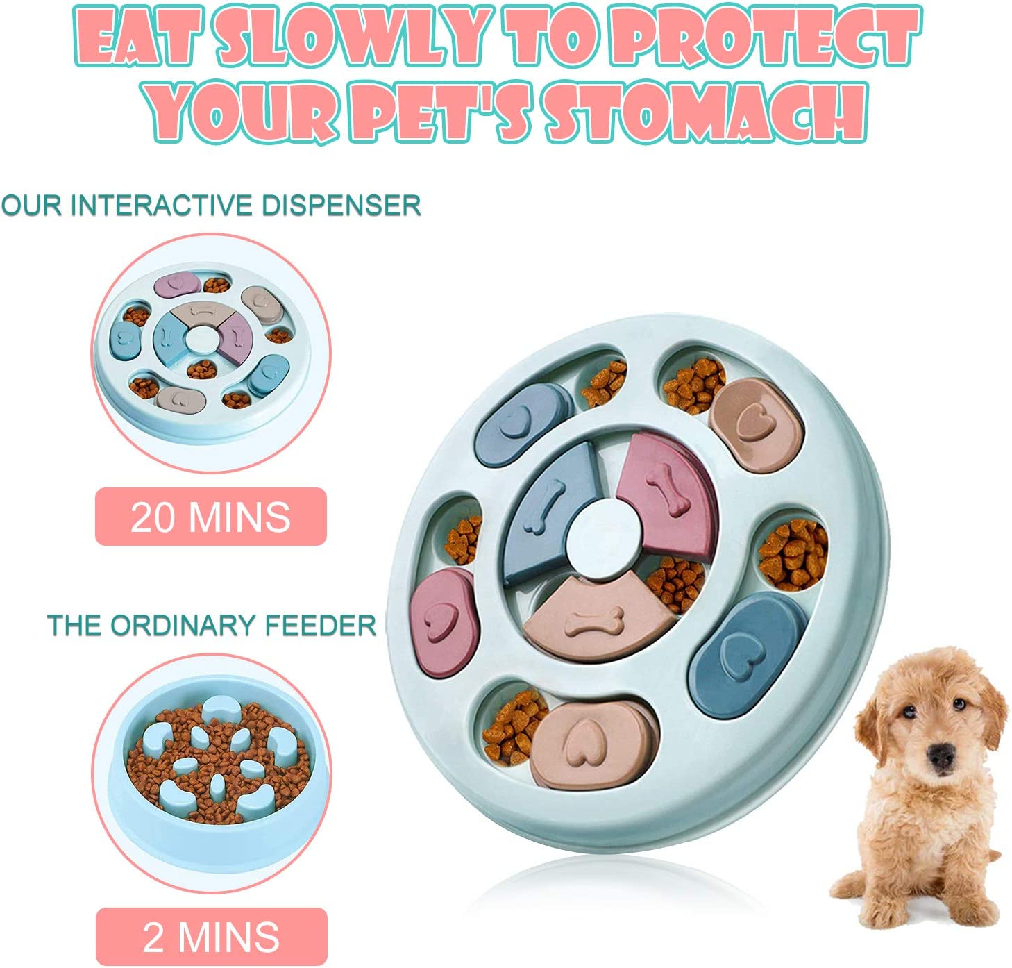 Foto 4 pulgar | Juguete De Rompecabezas Para Perros Huoguo, Alimentador Lento Interactivo Para Perros Grandes - Venta Internacional.