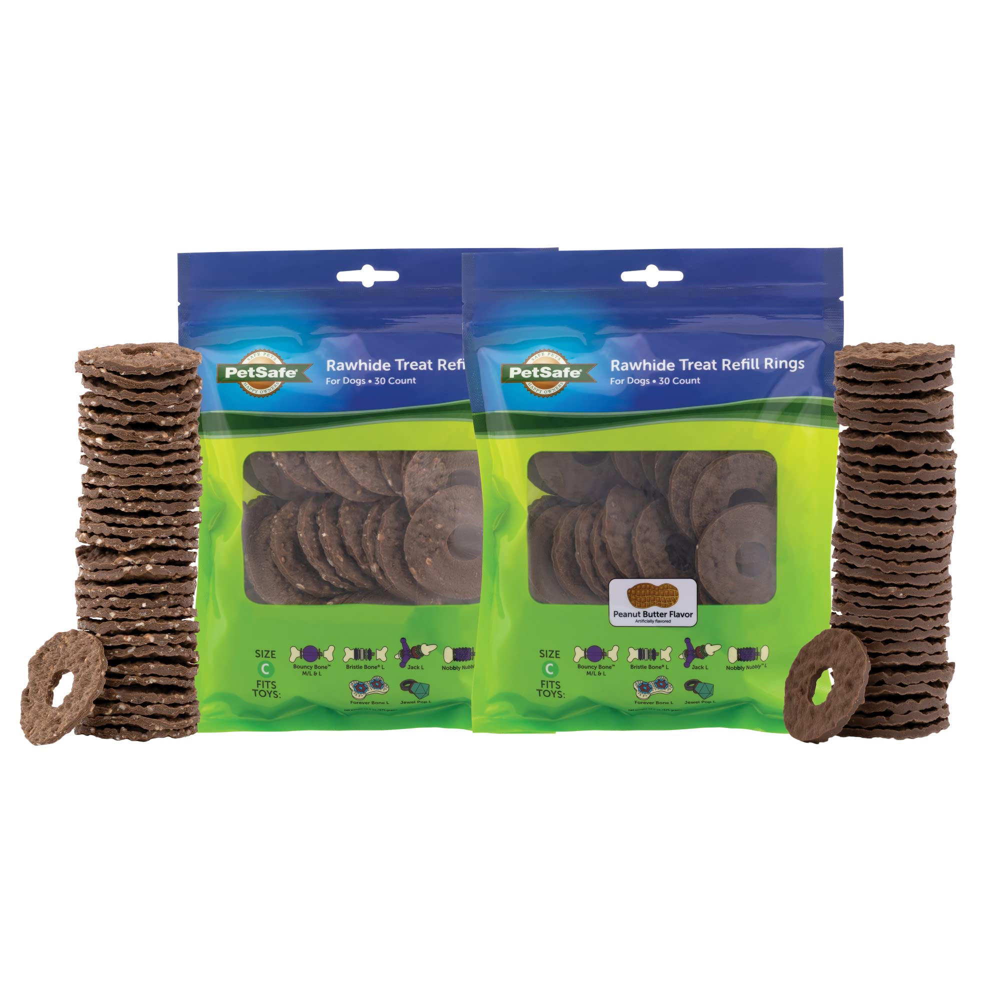 Treat Rings For Busy Buddy Dog Toys Petsafe 60 Anillos Tamaño C - Venta Internacional.