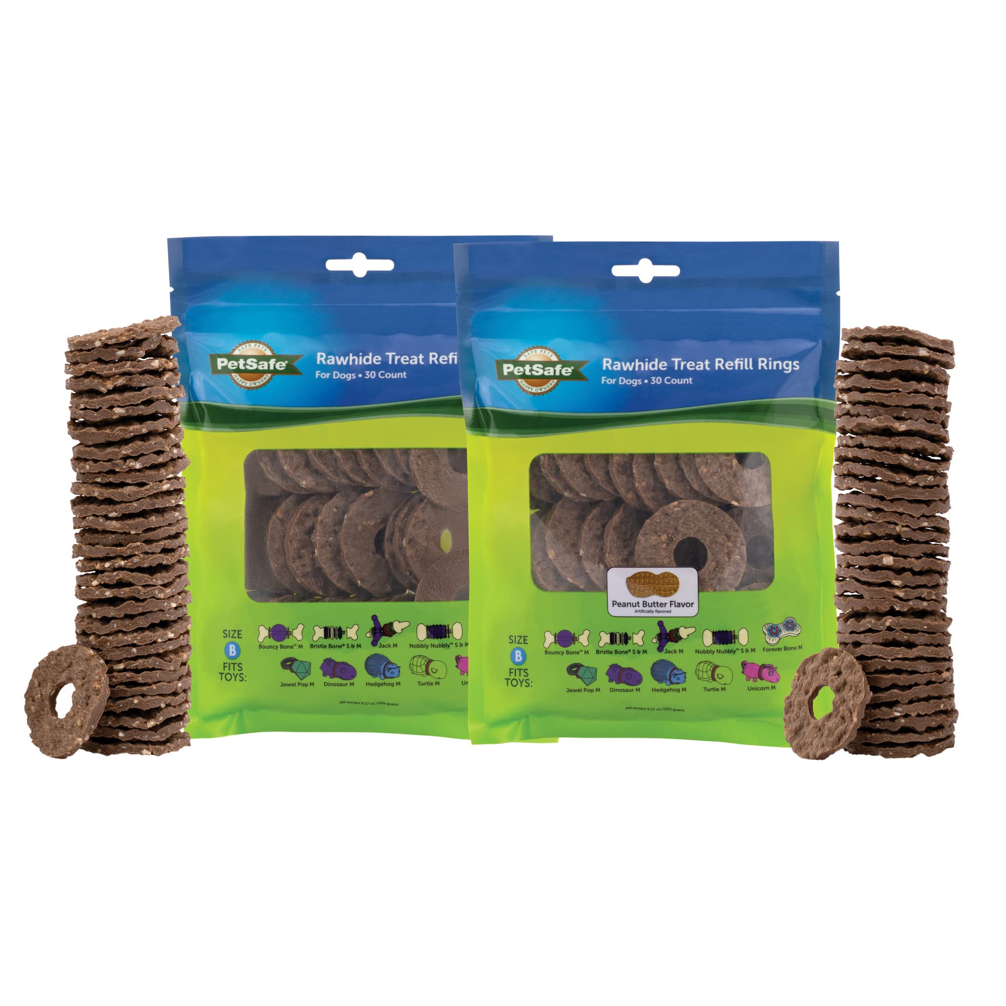 Treat Rings For Busy Buddy Dog Toys Petsafe 60 Anillos Tamaño B - Venta Internacional.