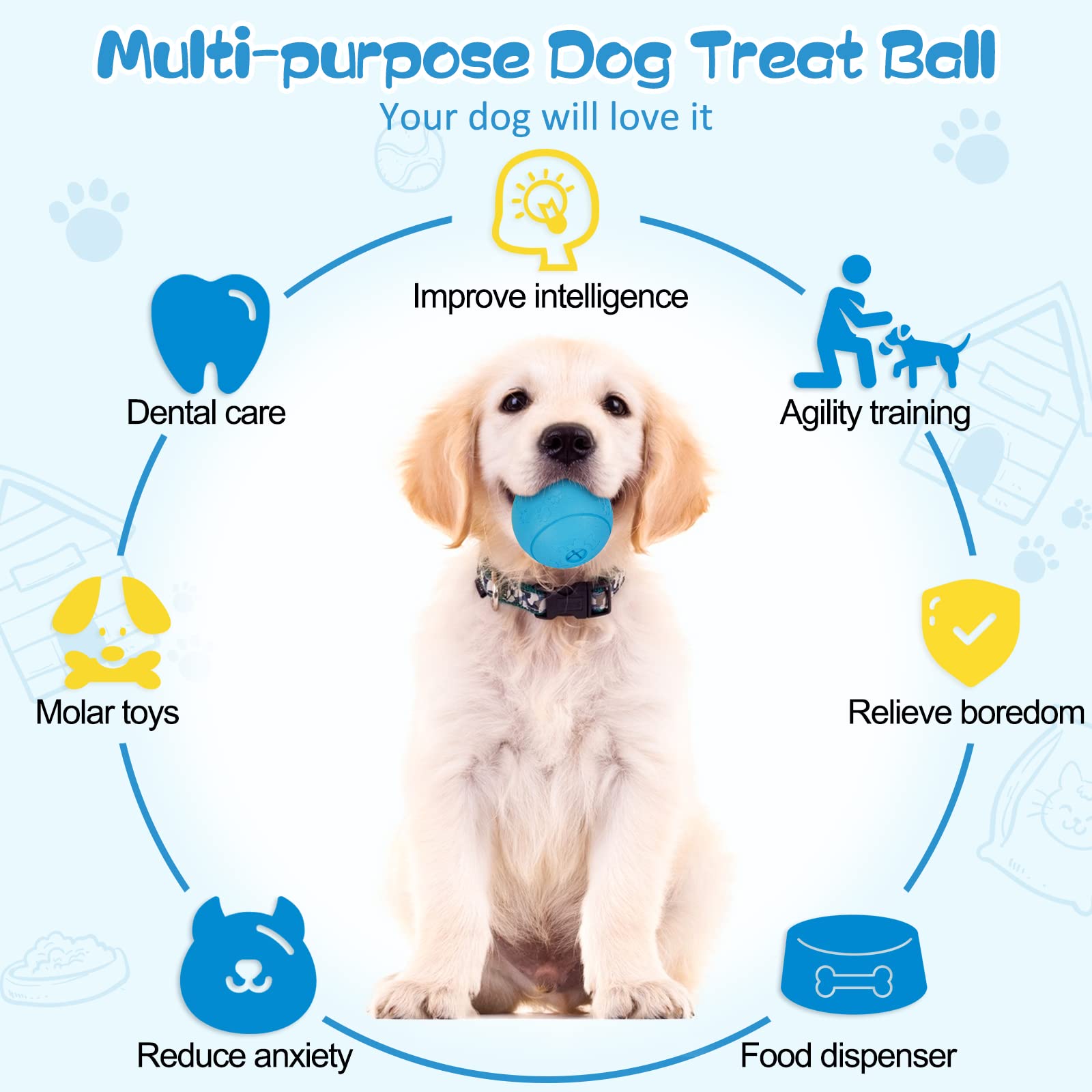 Foto 5 pulgar | Juego De 2 Rompecabezas Para Perros Hippih, Interactivos Para Perros Grandes - Venta Internacional.