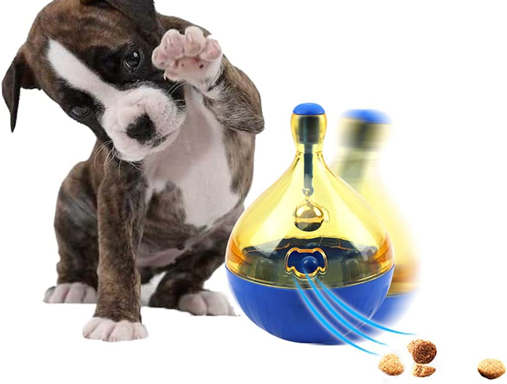 Vaso De Juguete Para Perros Interactive Treat Ball Iq, Color Azul - Venta Internacional.