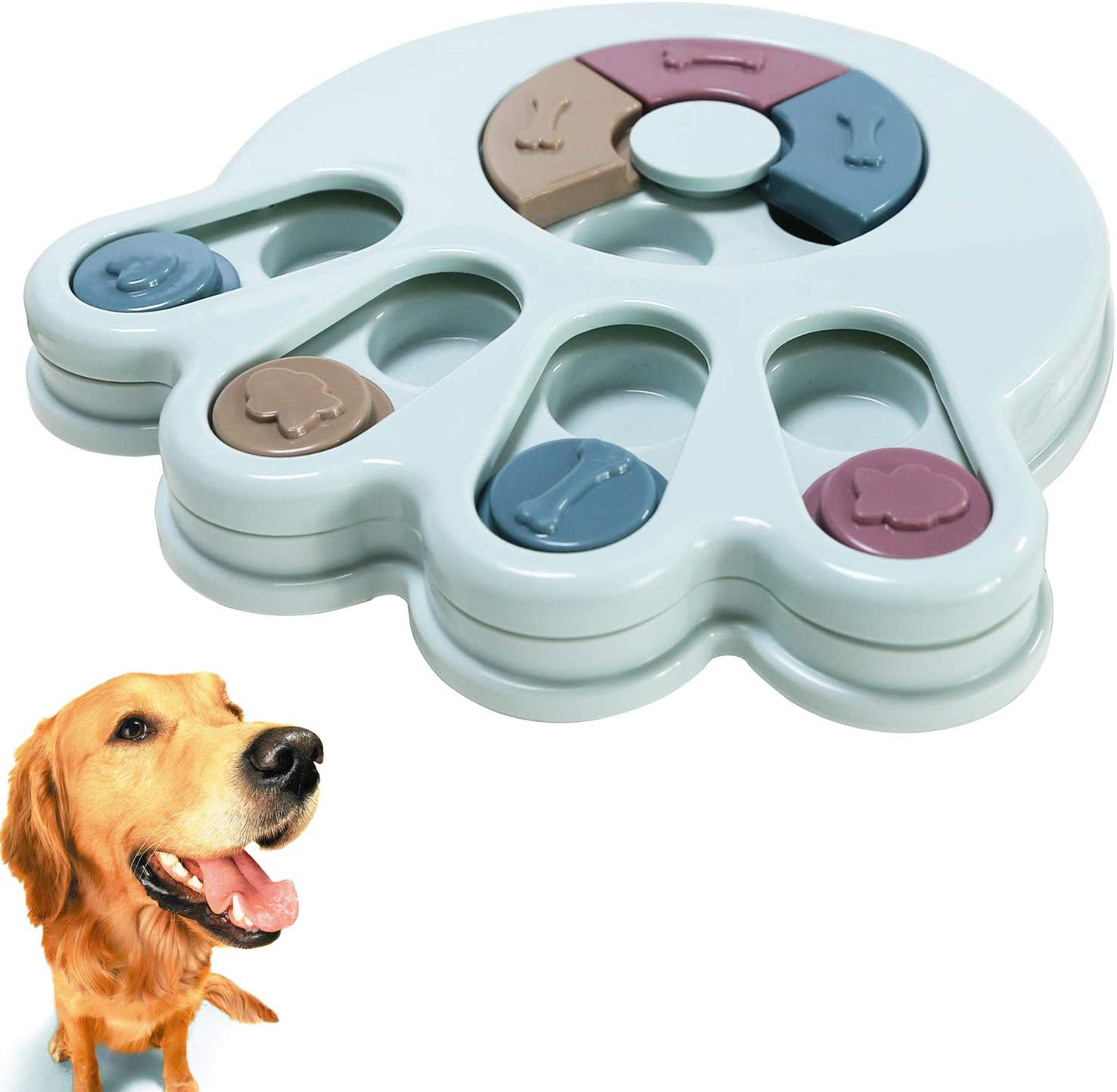 Foto 2 pulgar | Dog Puzzle Toy Huoguo, Alimentador Lento Y Dispensador De Golosinas Para Perros (azul) - Venta Internacional.