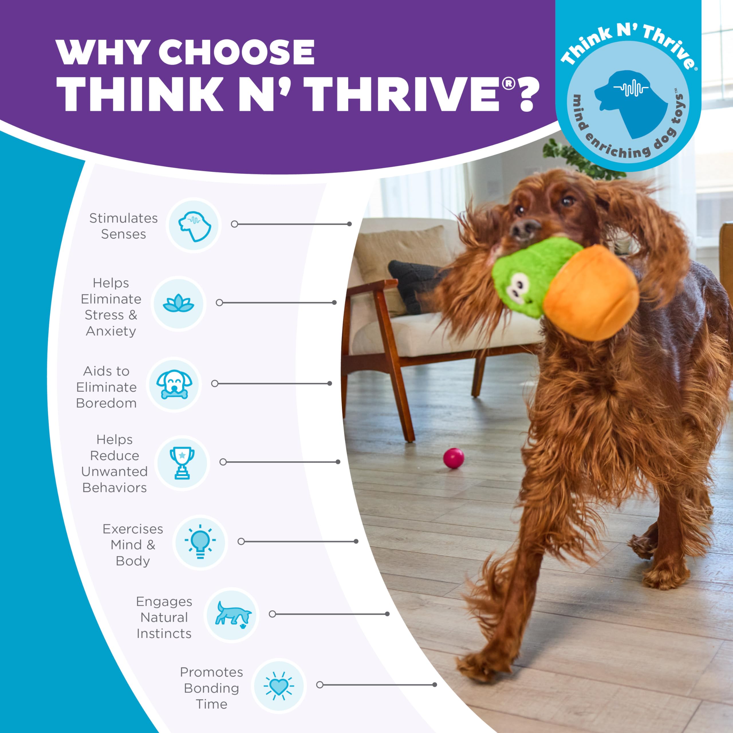 Foto 6 | Puzzle Interactivo Para Perros De Peluche Outward Hound Nina Ottosson - Venta Internacional.