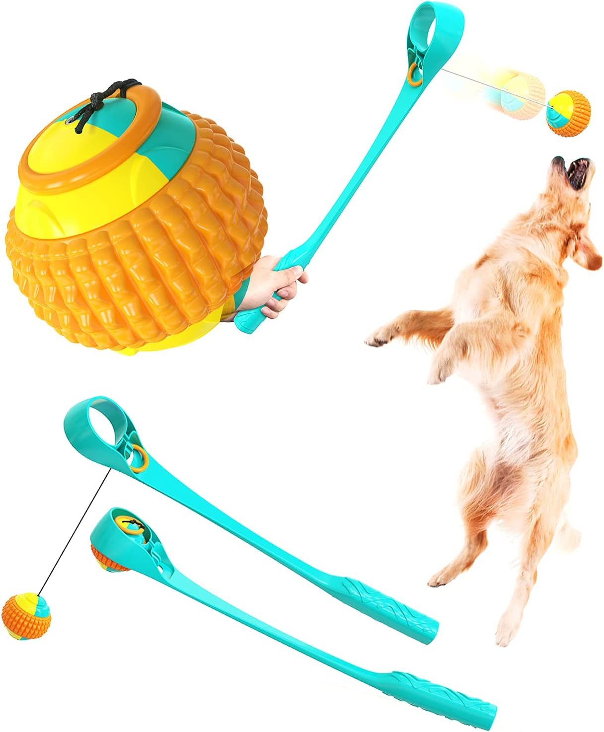 Lanzador De Pelotas Para Perros Huoguo Para Exteriores Con Pelota De Tenis - Venta Internacional.