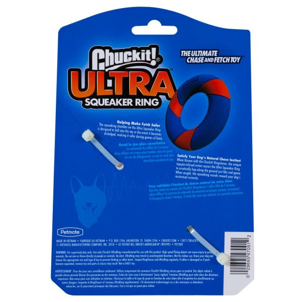 Foto 3 pulgar | Juguete Para Perros Chuckit! Anillo Ultra Squeaker Para Todos Los Tamaños De Raza - Venta Internacional.