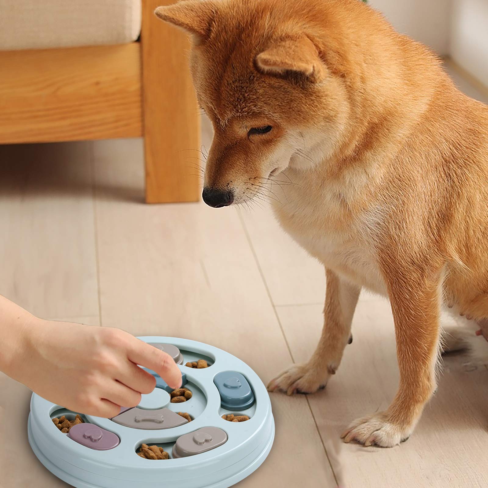 Foto 7 pulgar | Dog Puzzle Toy Dr Catch Food Feeder Iq Training Blue - Venta Internacional.