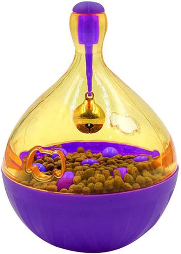 Vaso De Juguete Para Perros Interactive Treat Ball Iq, Color Morado - Venta Internacional.