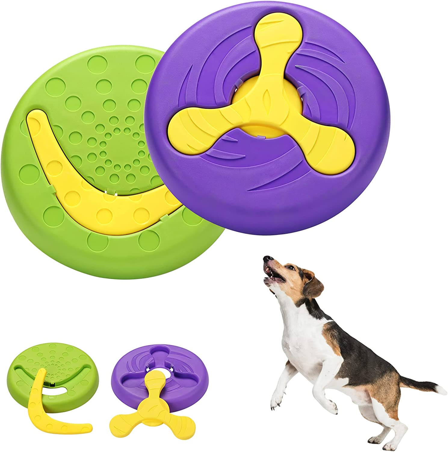 Folletos De Goma Resistente Para Piscina De Agua Dog Frisbee Dymoll, Paquete De 2 - Venta Internacional.
