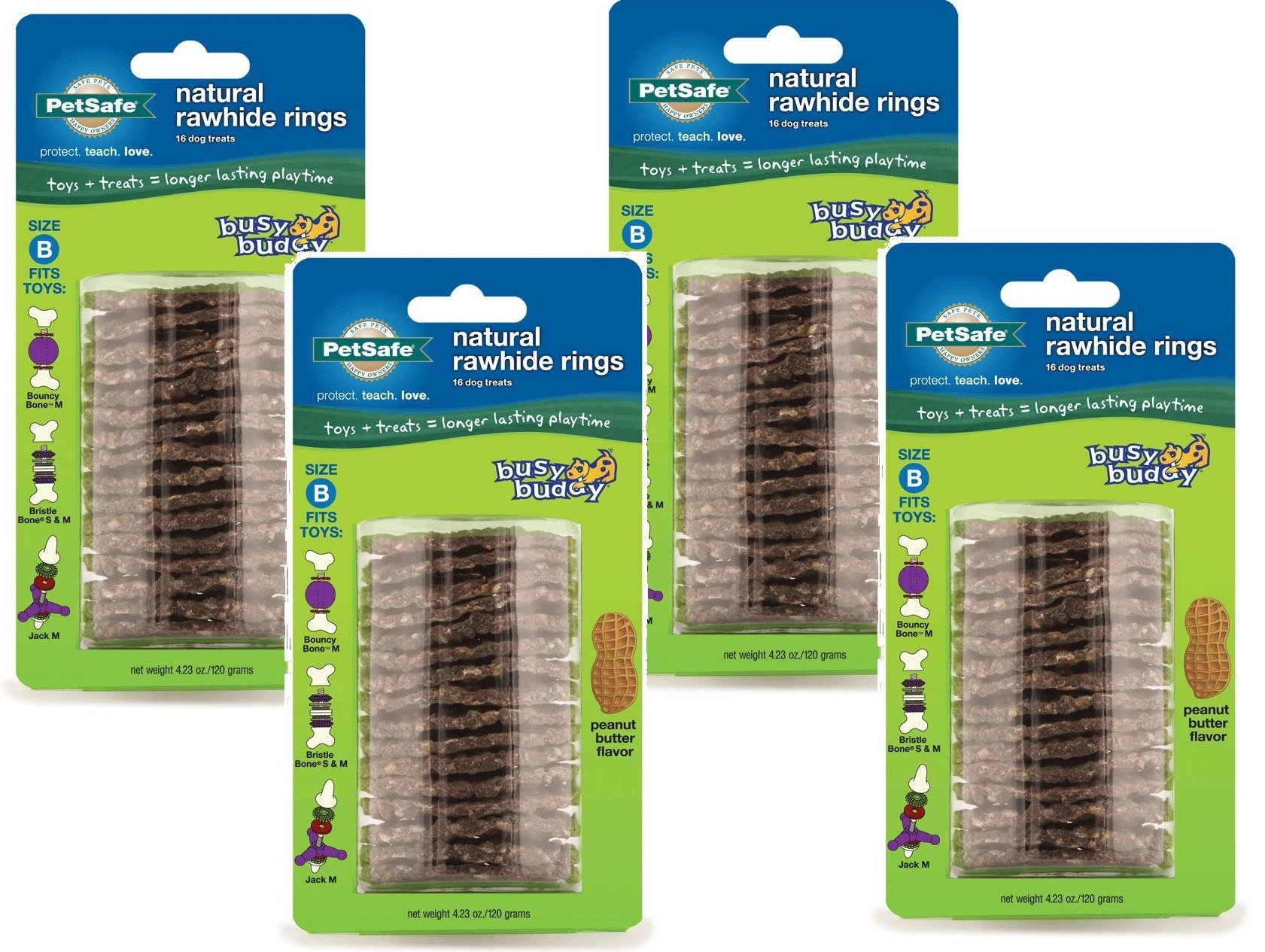 Foto 1 | Dog Treats Petsafe Busy Buddy, Anillo De Recarga Con Mantequilla De Cacahuete - Venta Internacional.