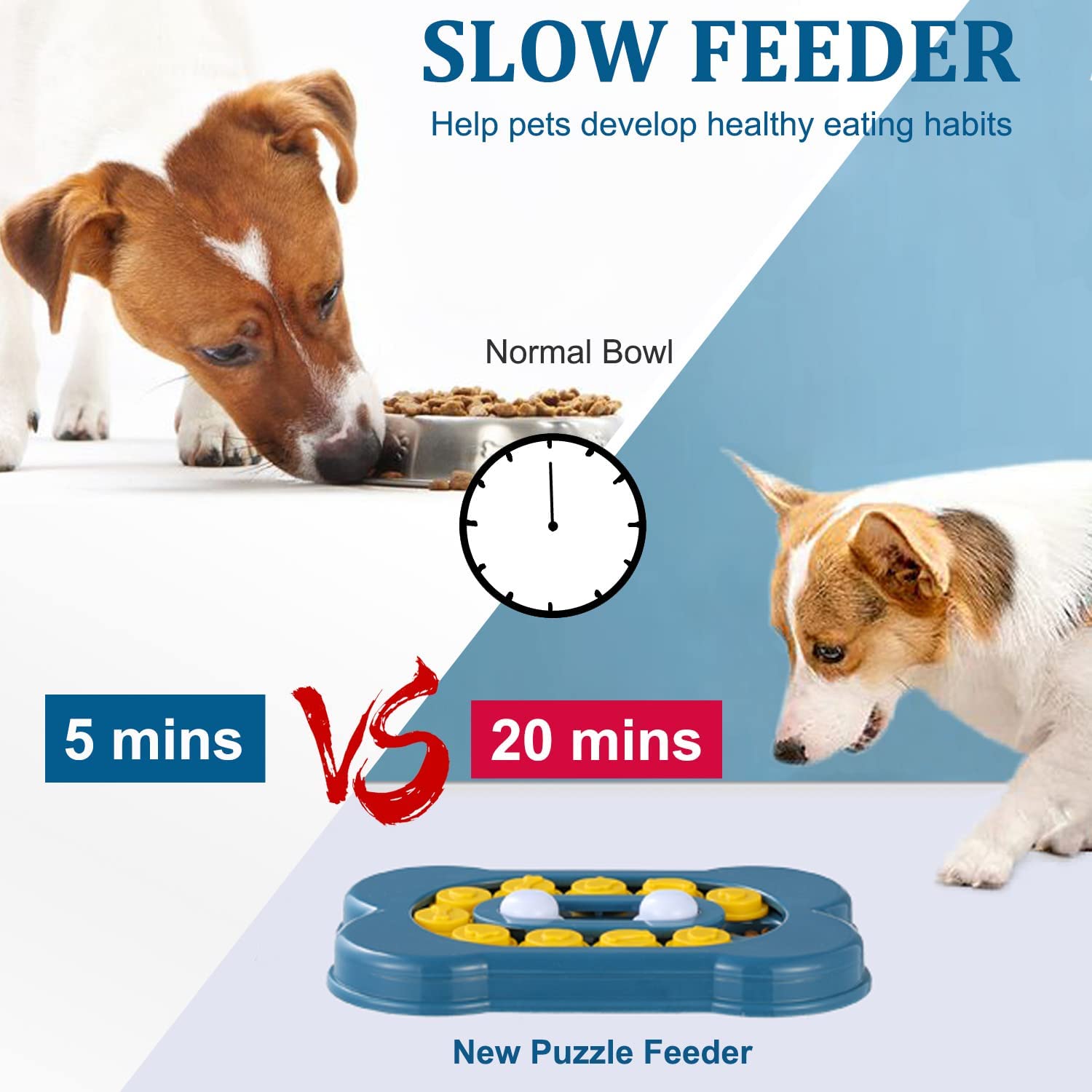 Foto 3 pulgar | Juguetes De Rompecabezas Para Perros Huoguo Interactive Para Smart Puppy Slow F - Venta Internacional.