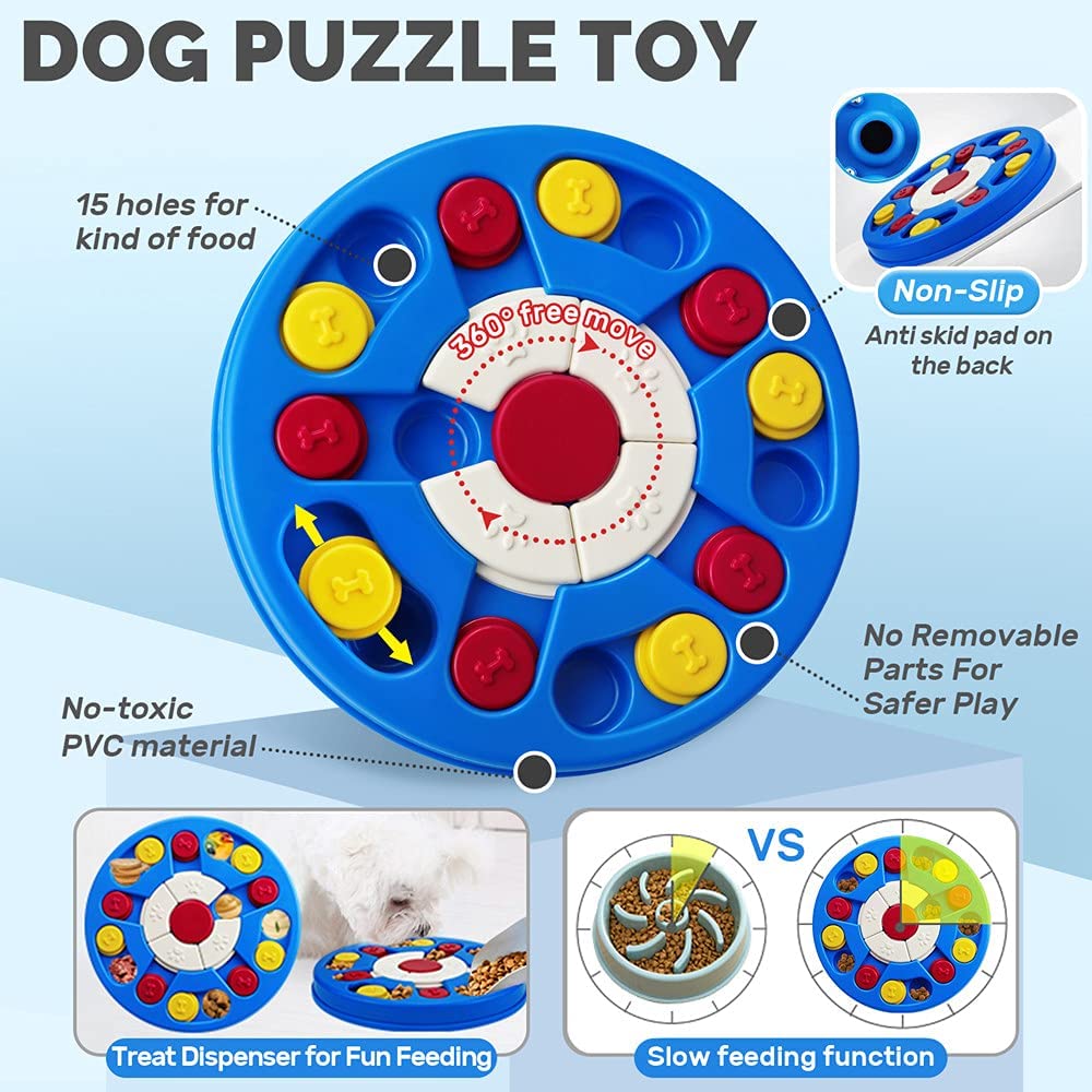 Puzzle De Juguete Para Perros Huoguo Tre Para Perros Grandes, Cachorros Y Gatos - Venta Internacional.