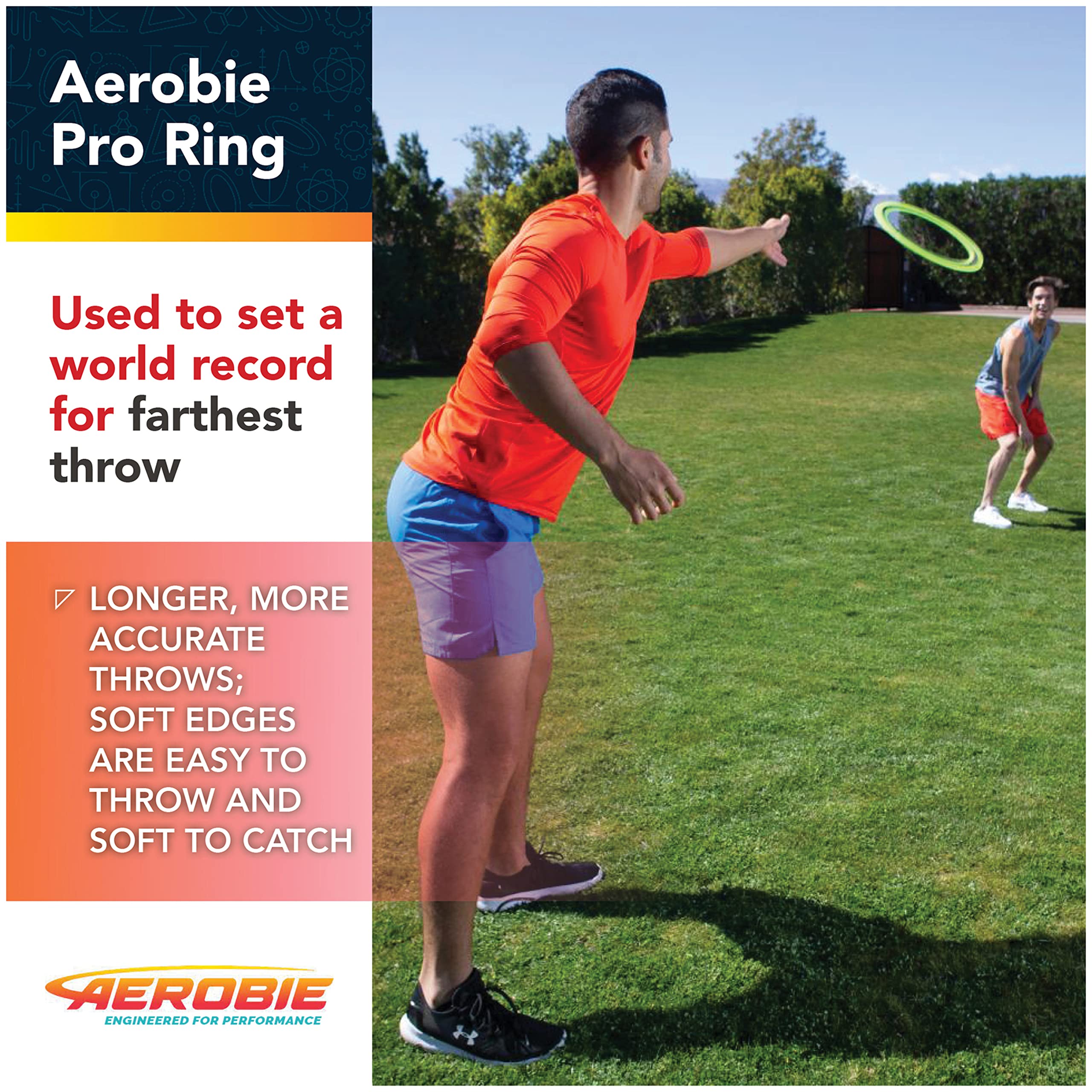 Foto 4 pulgar | Anillo Flying Disc Aerobie Pro Para Exteriores, 35,56 Cm, Color Amarillo - Venta Internacional.