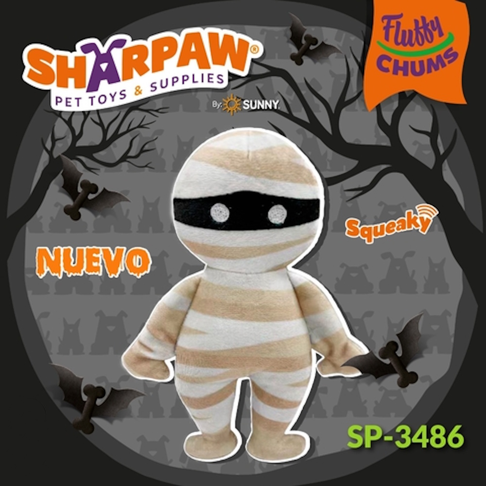 Foto 4 pulgar | Juguete Peluche P/perro Sonido Momia Halloween Sharpaw