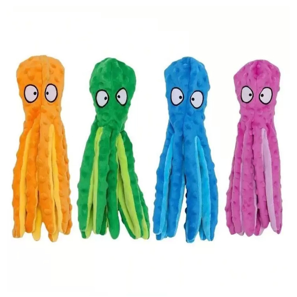 Foto 3 pulgar | Juguete D/peluche P/perro Sonido Fluffy Chums Pulpo Sharpaw