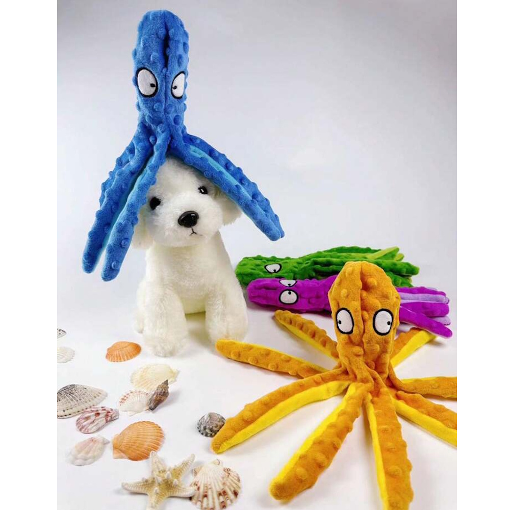 Foto 5 pulgar | Juguete D/peluche P/perro Sonido Fluffy Chums Pulpo Sharpaw