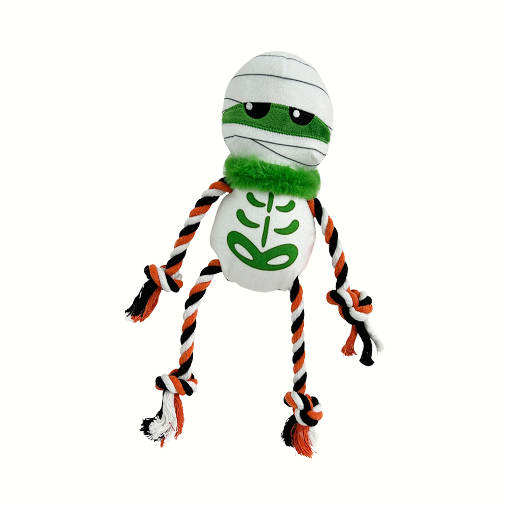 Juguete Peluche P/perro Sonido Momia Cuerda Sharpaw