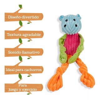 Foto 2 | Juguete D/peluche P/perro Sonido Hipopótamo Sharpaw