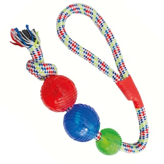 Foto 2 | Juguete P/perro Hilo Multicolor Jaladera Y 3 Pelotas Sharpaw
