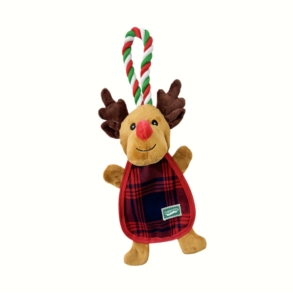 Juguete Peluche P/perro Sonido Reno Navidad Sharpaw