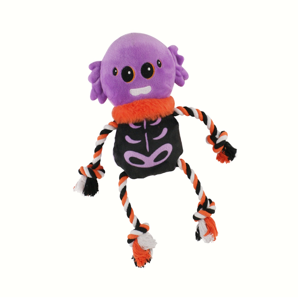 Juguete Peluche P/perro Sonido Spider Cuerda Sharpaw