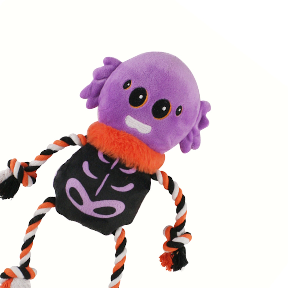 Foto 3 pulgar | Juguete Peluche P/perro Sonido Spider Cuerda Sharpaw