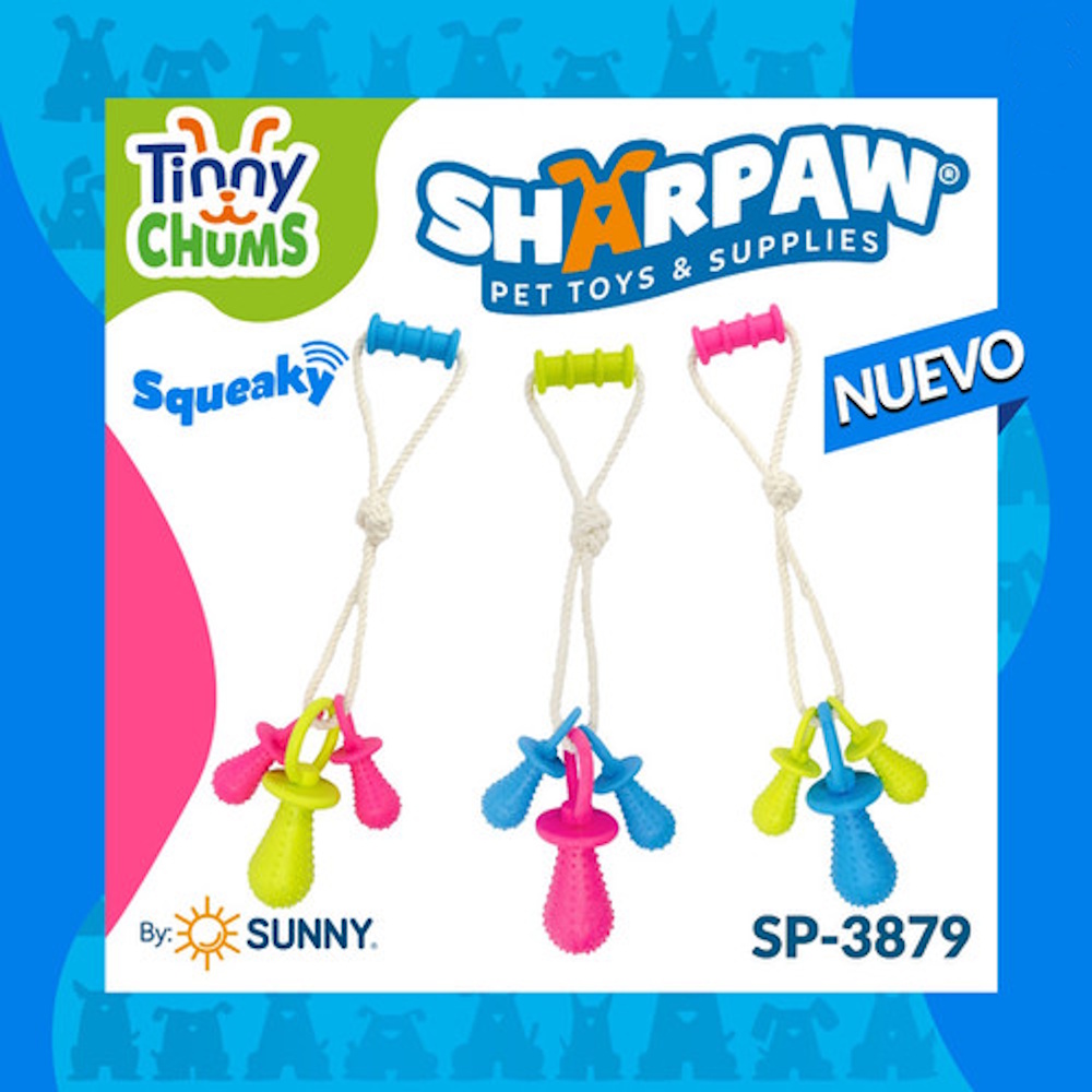 Foto 4 pulgar | Juguete P/perro Set 3 Chupones Cascabel Y Agarradera Sharpaw