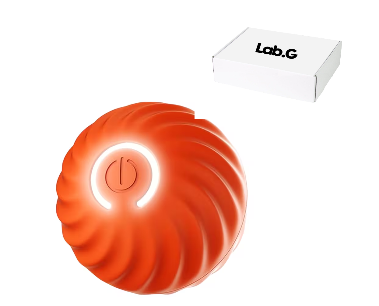 Juguete Interactivo Lab.g Para Mascotas Que Se Mueve Automáticamen Naranja