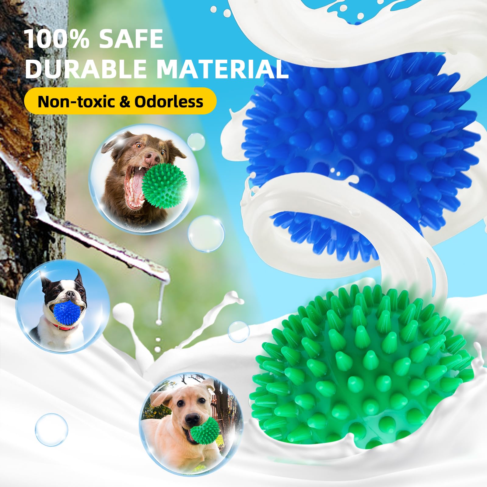 Foto 5 pulgar | Pelotas De Juguete Para Perros Sharlovy, De 11,4 Cm, Para Razas Grandes, Masticadoras - Venta Internacional.