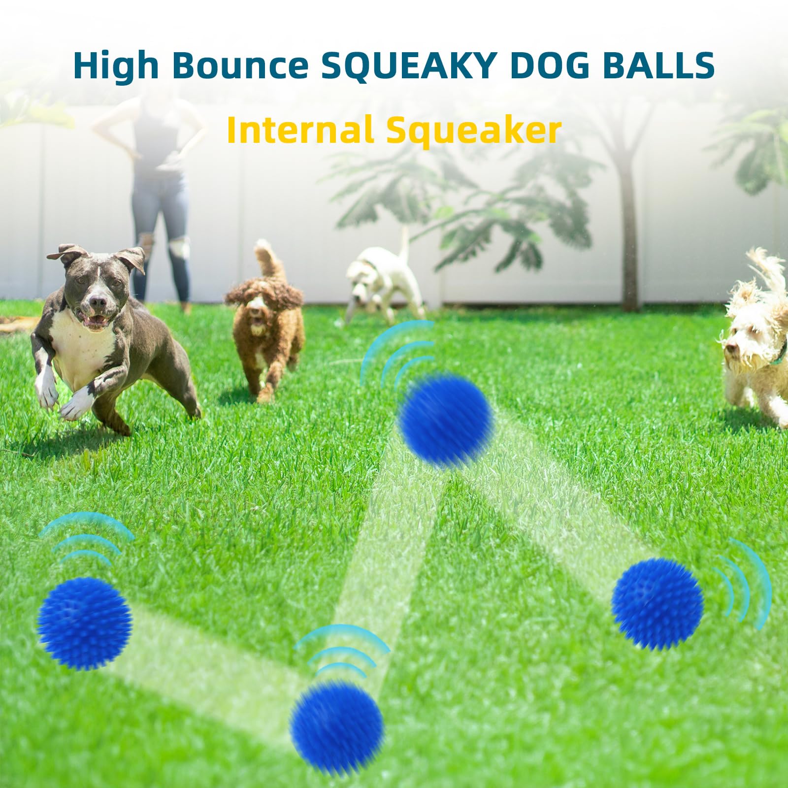 Foto 6 pulgar | Pelotas De Juguete Para Perros Sharlovy, De 11,4 Cm, Para Razas Grandes, Masticadoras - Venta Internacional.