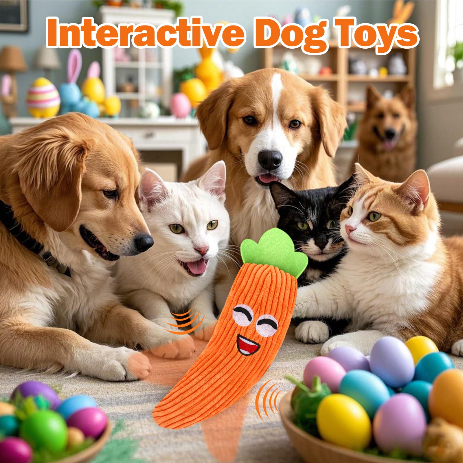 Foto 5 pulgar | Juguete Interactivo Para Perros Mity Rain Easter Carrot Para Perros - Venta Internacional.