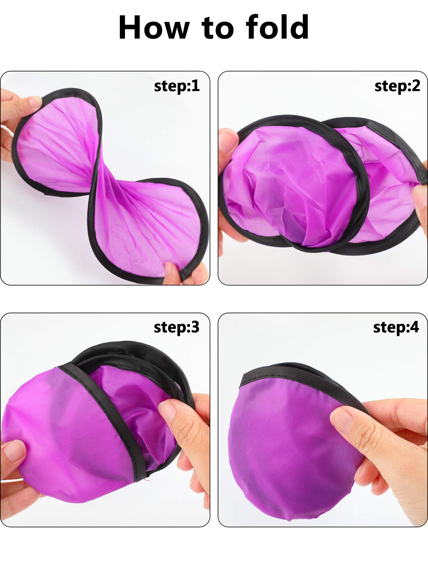 Foto 5 | Juego De Ventiladores Plegables Con Forma De Disco Volador Gejoy, 24 Piezas, 8 Colores - Venta Internacional.