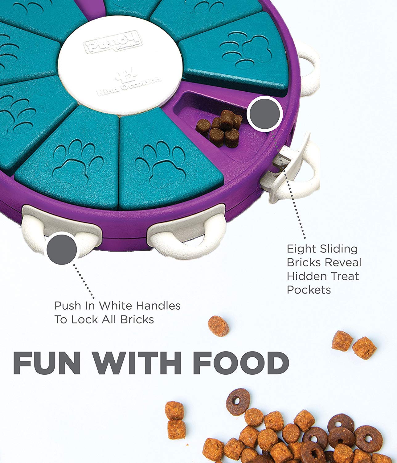 Foto 3 pulgar | Juguete Para Perros Outward Hound Nina Ottosson Dog Twister Level 3, Color Morado - Venta Internacional.
