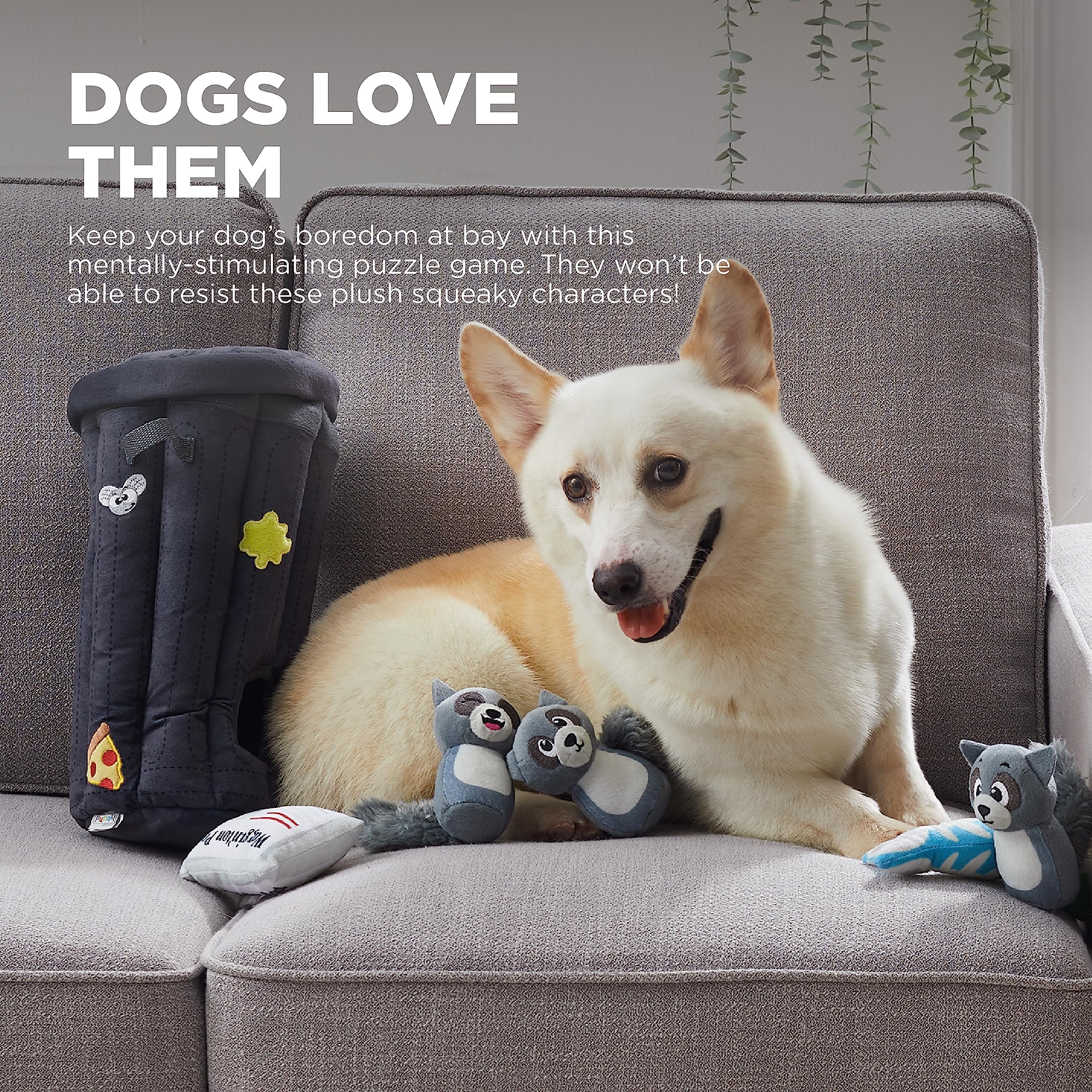 Foto 3 pulgar | Juguete De Peluche Para Perros Puzzle Outward Hound Hide A Raccoon - Venta Internacional.