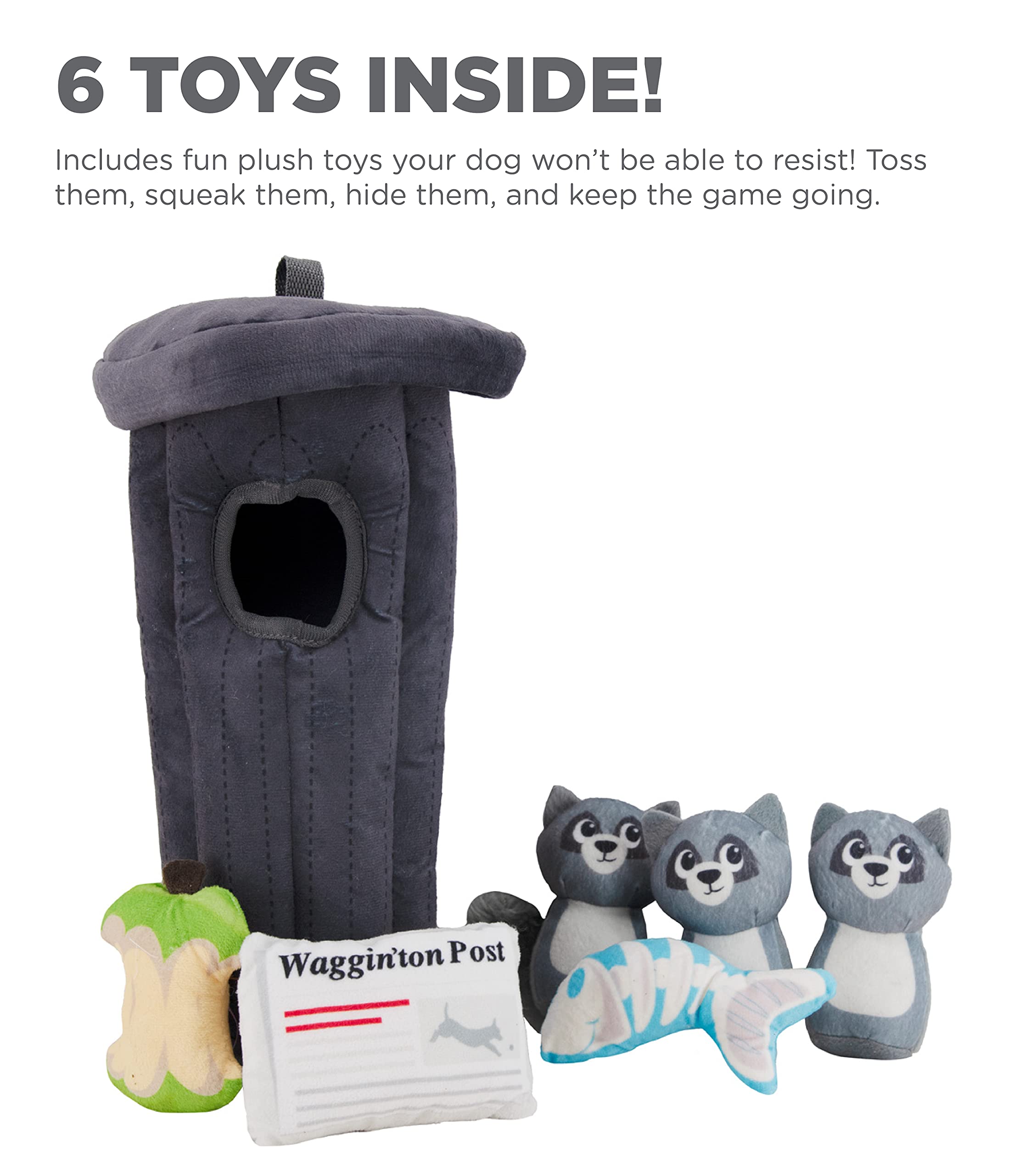 Foto 6 pulgar | Juguete De Peluche Para Perros Puzzle Outward Hound Hide A Raccoon - Venta Internacional.