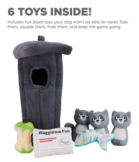Foto 5 | Juguete De Peluche Para Perros Puzzle Outward Hound Hide A Raccoon - Venta Internacional.