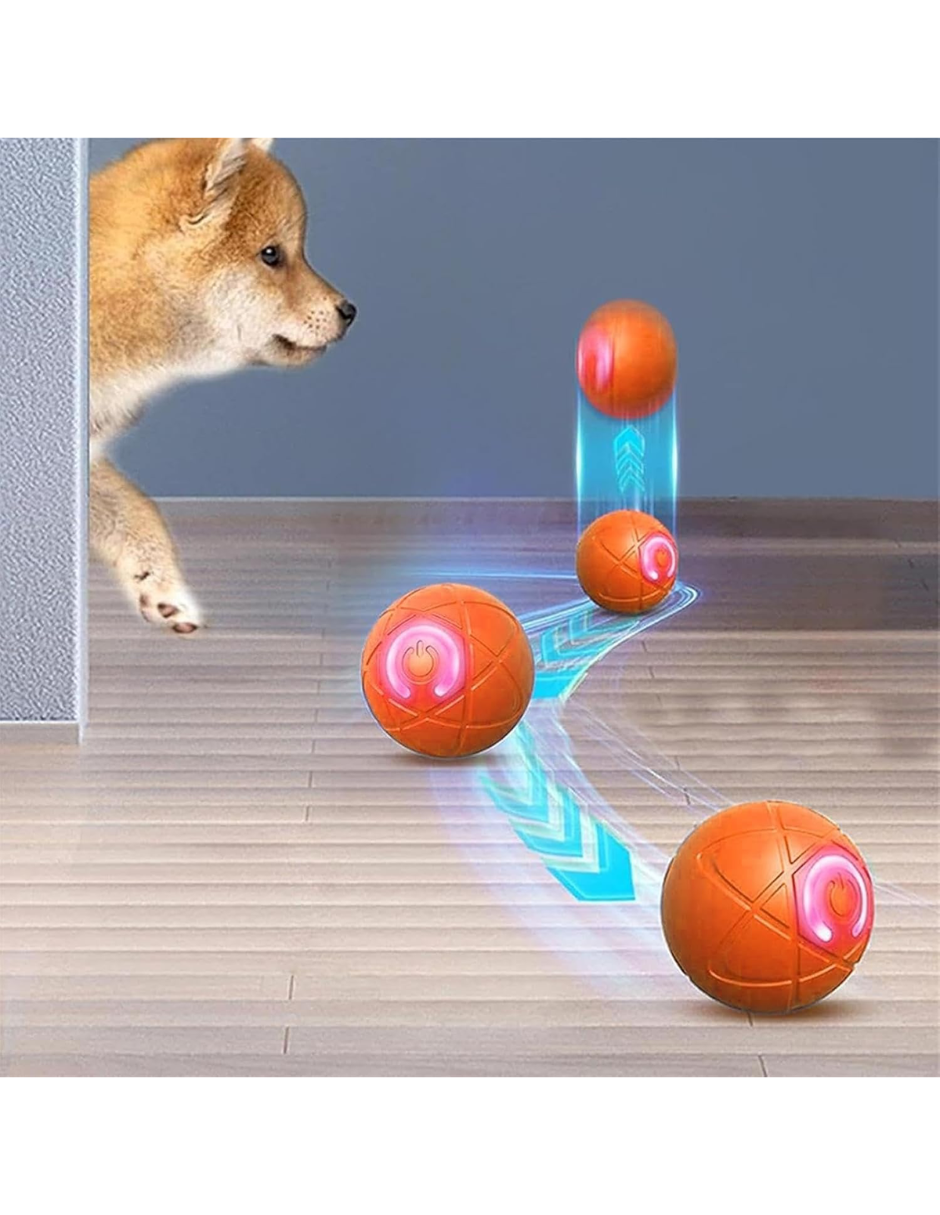 Foto 4 pulgar | Pelota Led Interactiva Para Mascotas Color Naranja