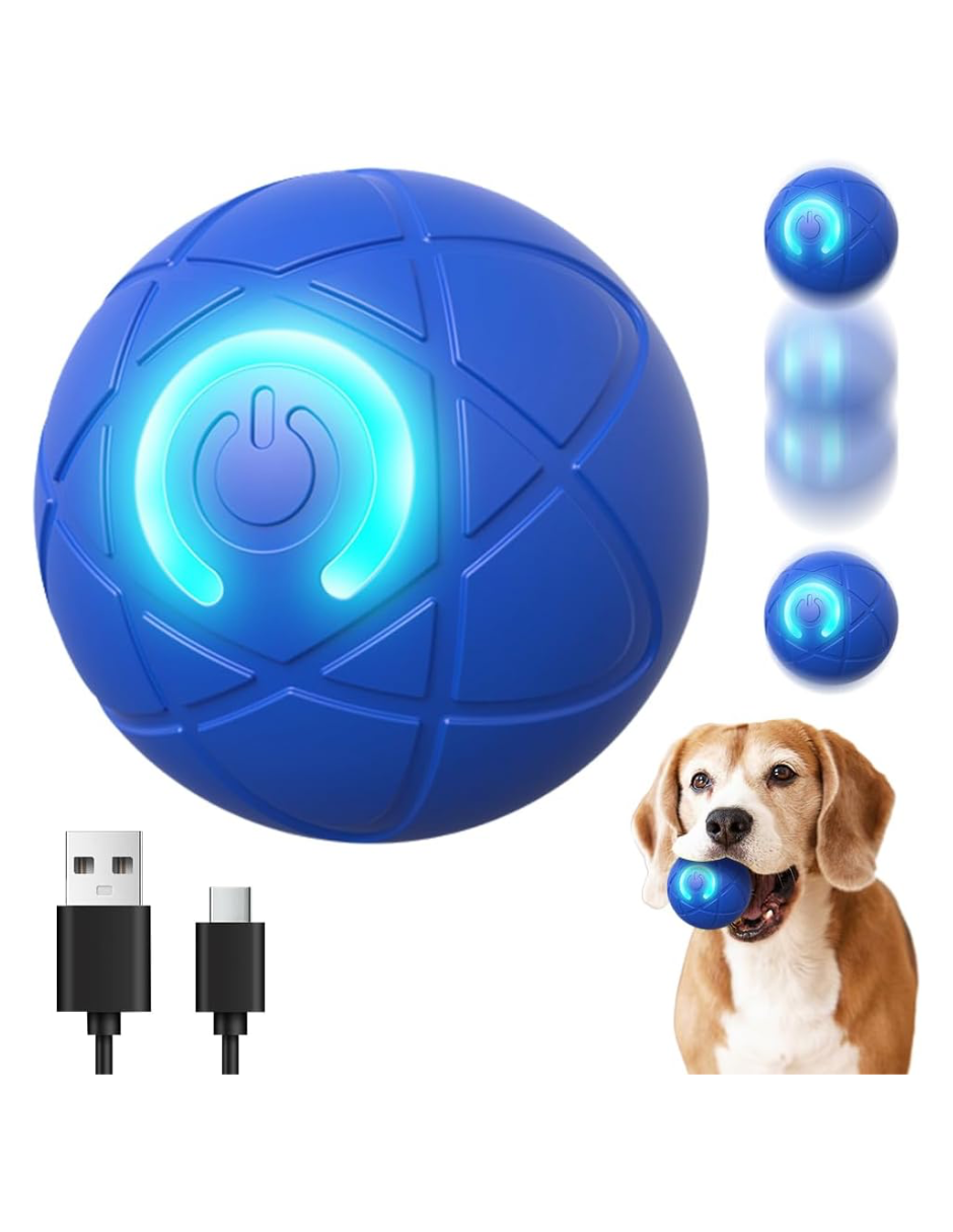 Foto 3 pulgar | Pelota Led Interactiva Para Mascotas Color Azul