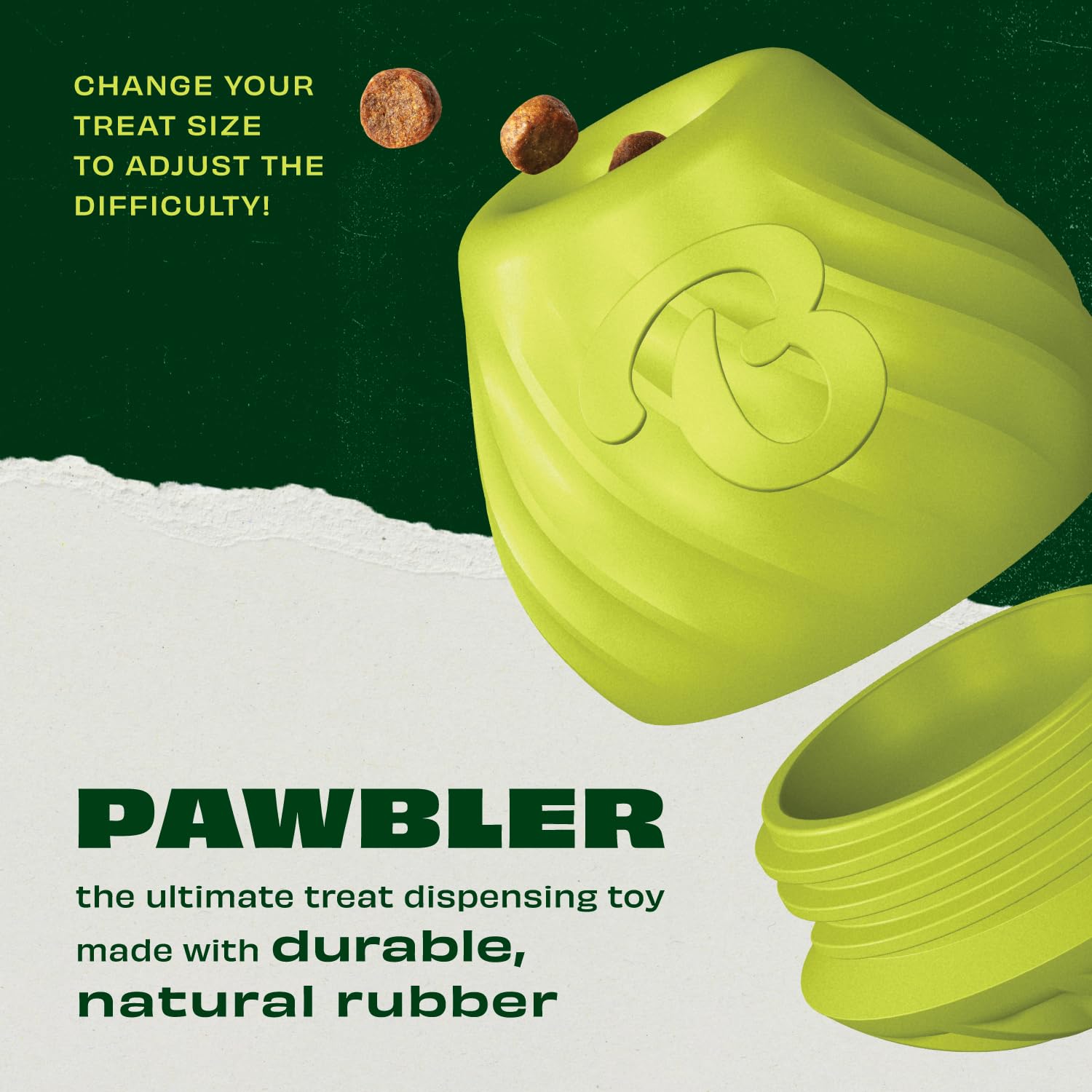 Foto 4 pulgar | Dispensador De Golosinas De Caucho Natural Benebone Pawbler Para Juguetes Para Perros - Venta Internacional.