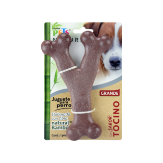 Foto 1 | Juguete Fancy Pets Hueso Triple de Bambú Sabor Tocino para Perro Tamaño Grande