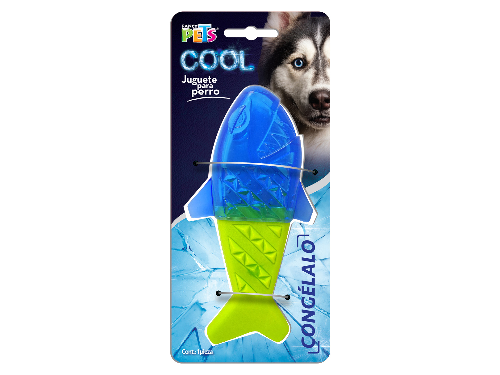 Foto 3 pulgar | Juguete para Perro en Forma de Pez Fancy Pets Rellenable Congelable Cool