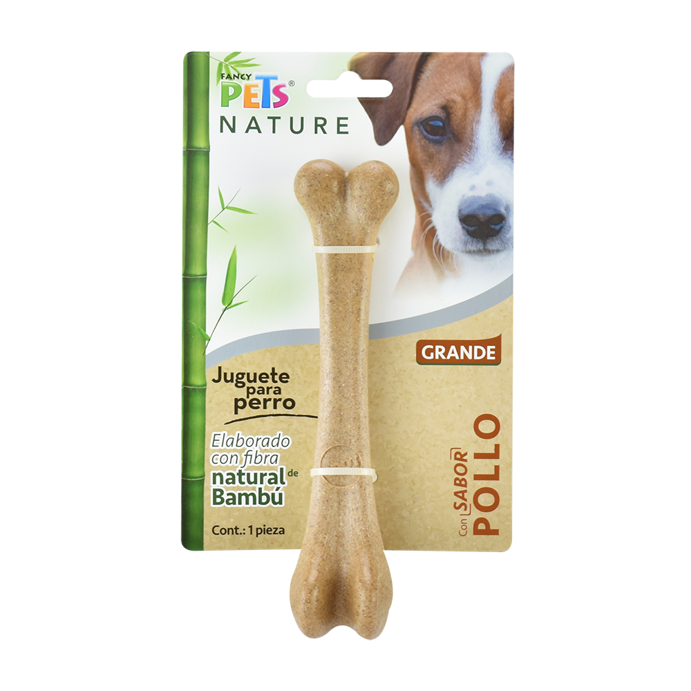 Hueso para Morder con Fibra de Bambú para Perro Fancy Pets Sabor Pollo