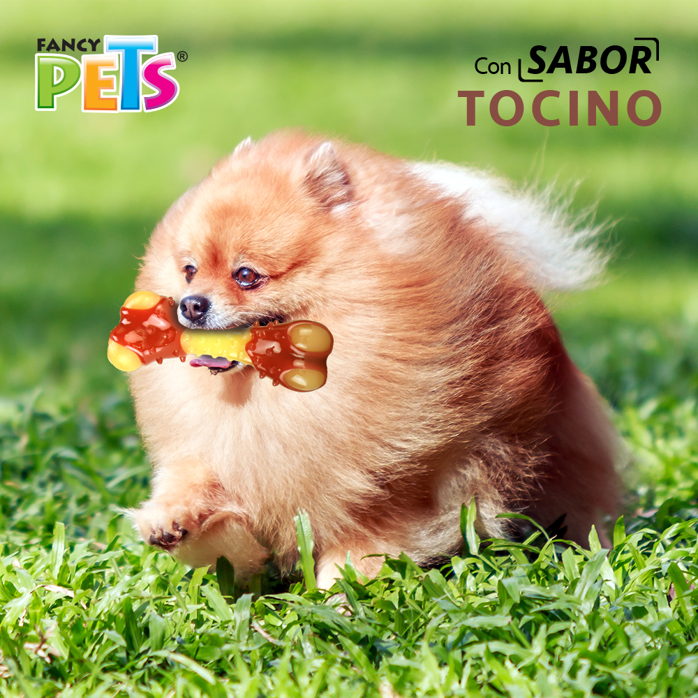 Foto 4 pulgar | Juguete Dental de Hueso para Perro Fancy Pets Sabor Tocino