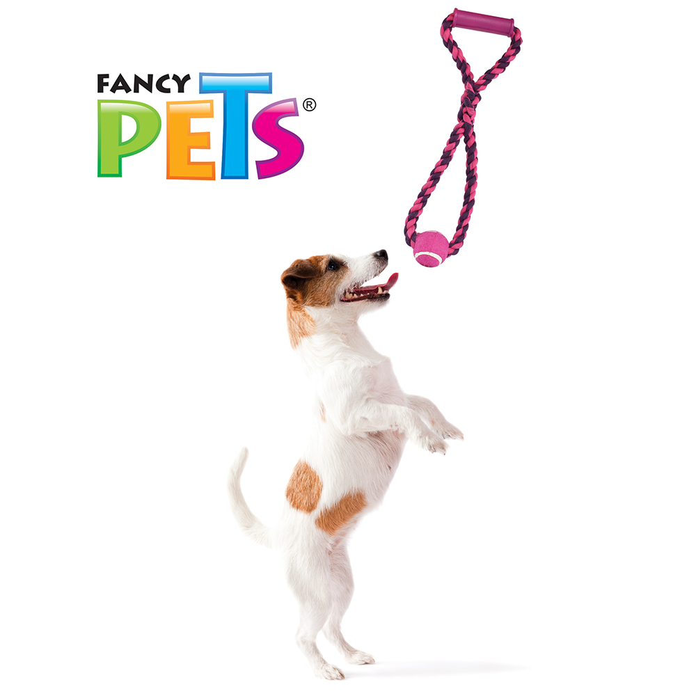 Foto 3 pulgar | Fancy Pets Juguete Agarradera Y Arocon Pelota De Tenis Para Perro Mide 50 Centímetros